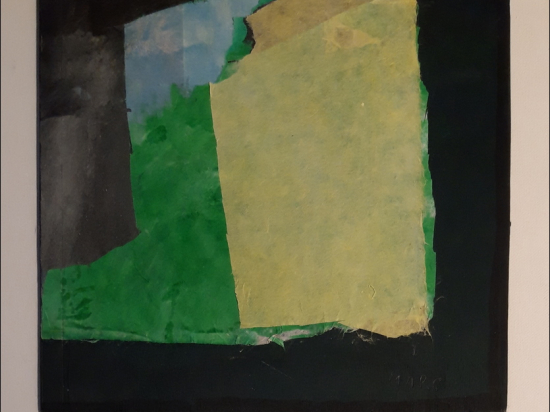 Yellow and green collage