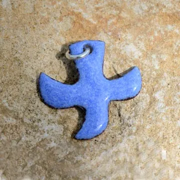 Product Dove pendants with cord (3 x 3 cm) - Light Blue Image